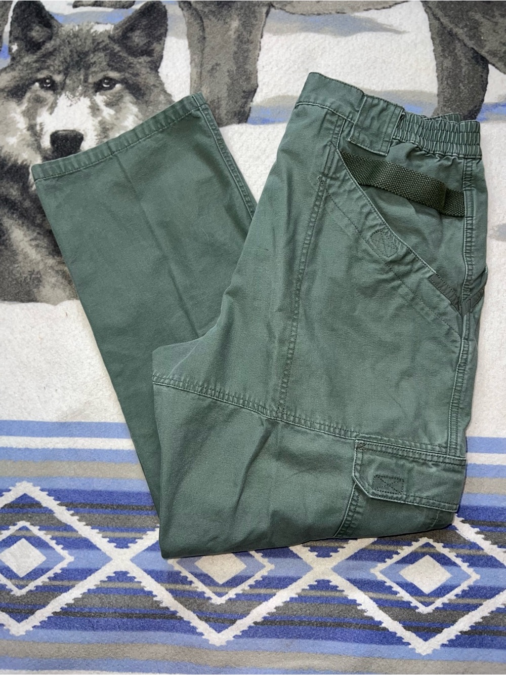 5.11 Tactical Men's Olive Green Military Cargo Utility Jeans Size 32”